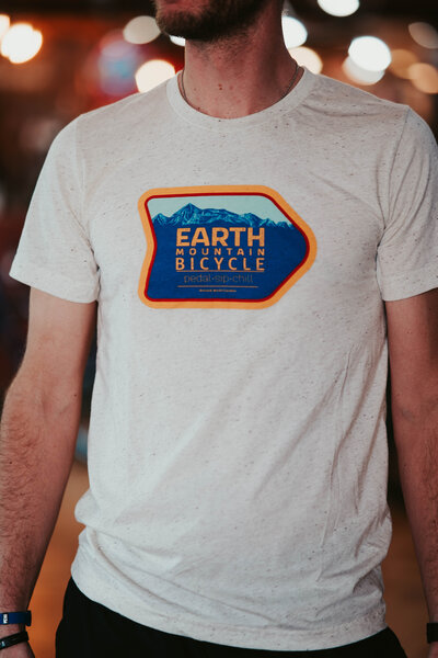 Earth Mountain Bicycle Logo Tee