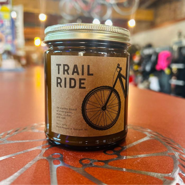Earth Mountain Bicycle Trail Ride Candle