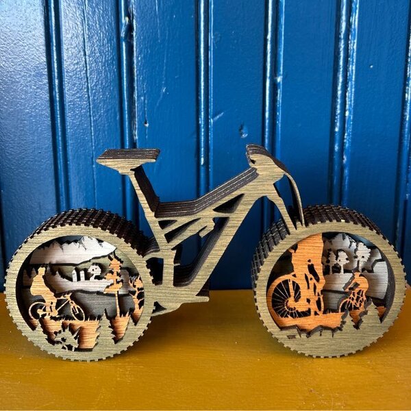 Earth Mountain Bicycle 3D Bicycle Art