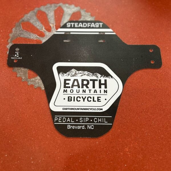 Earth Mountain Bicycle Black Logo Fender