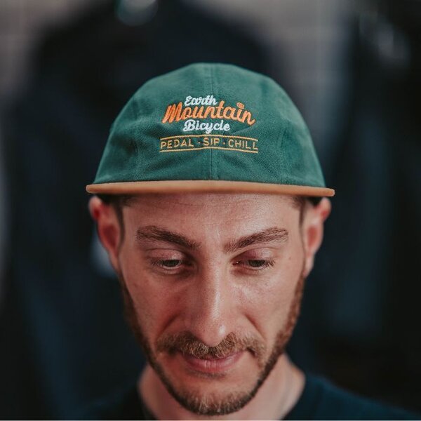 Earth Mountain Bicycle Holden 4 Panel Logo'd Hat