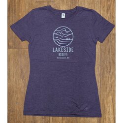 Lakeside Bike Co Lakeside Bike Co. T-Shirt W Logo Purple XS