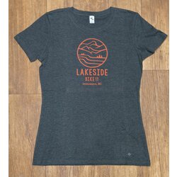 Lakeside Bike Co Lakeside Bike Co. T-Shirt W Logo Charcoal Large