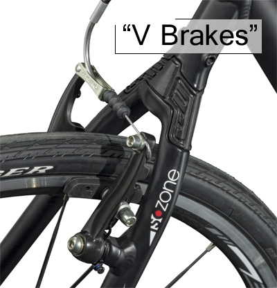 Bikes V Brake Mountain Road Bikes Front or Rear V-Brakes Linear Pull Caliper Pad 