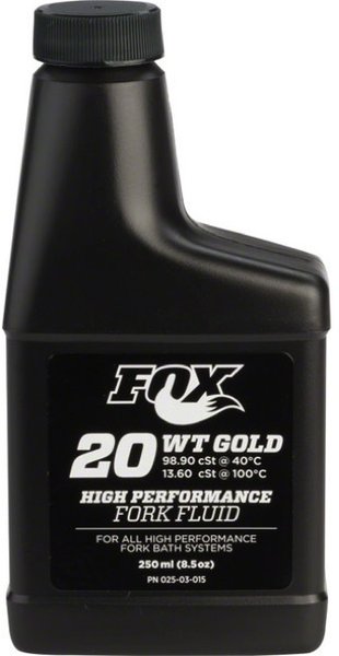 Fox Racing Shox Suspension Fluid Color | Size: 20wt Gold | 250 ml