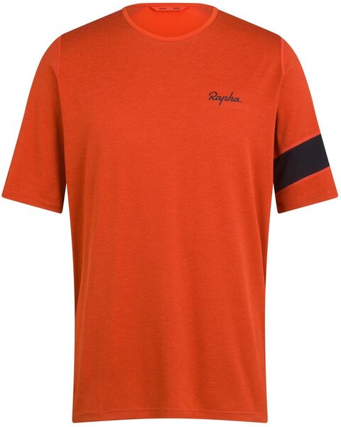 Rapha Trail Lightweight T-shirt Color: Orange / Black