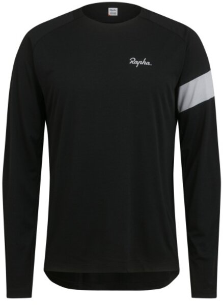 Rapha Trail Long Sleeve Technical T-shirt Color: Black / Light Grey