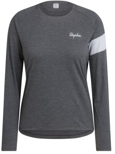 Rapha Trail Long Sleeve Technical T-shirt Color: Dark Grey / Light Grey