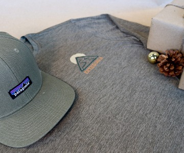 patagonia apparel hat and jersey in green