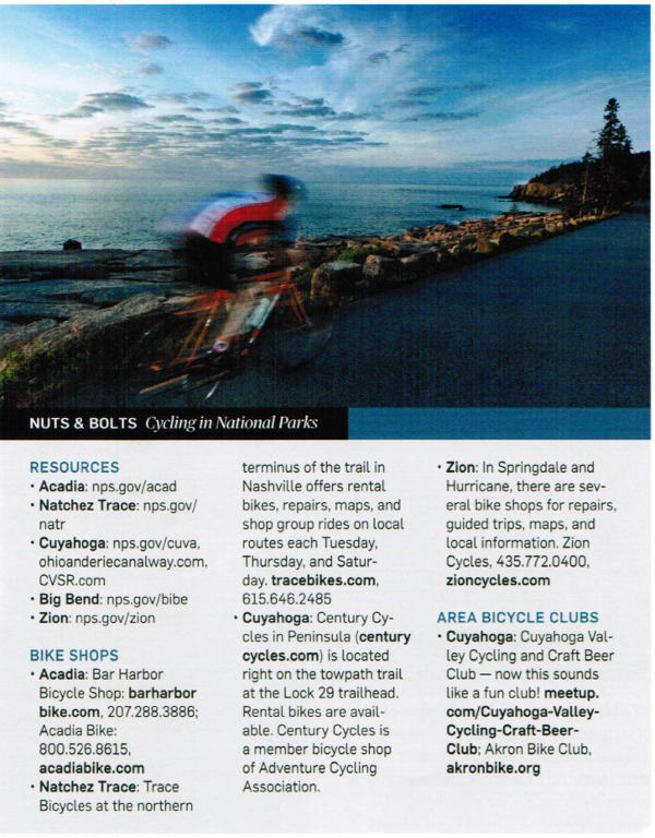 Scan of Aug/Sept 15 Adventure Cyclist page