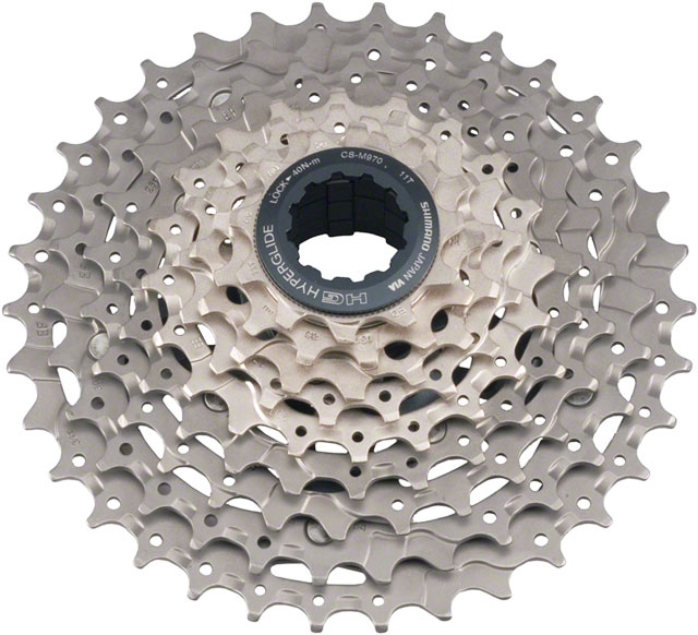 9-speed rear cog cluster