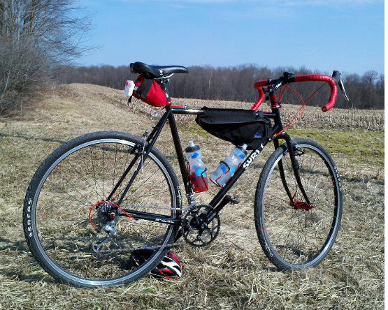 Kevin's Surly Cross-Check along Winchell Road in Portage County, Ohio