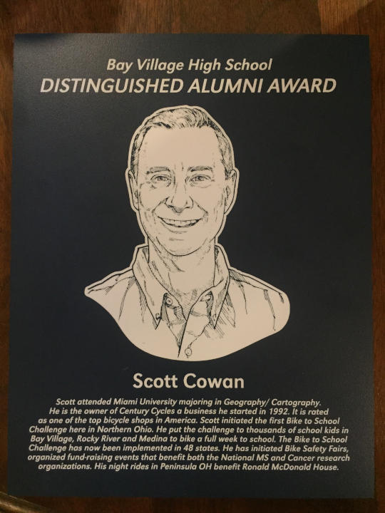 Image of plaque in the Bay High School Hall of Fame