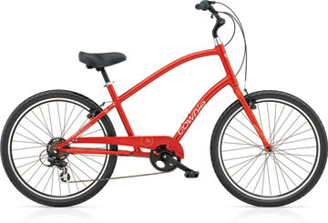 Flat-foot bicycle with traditional frame