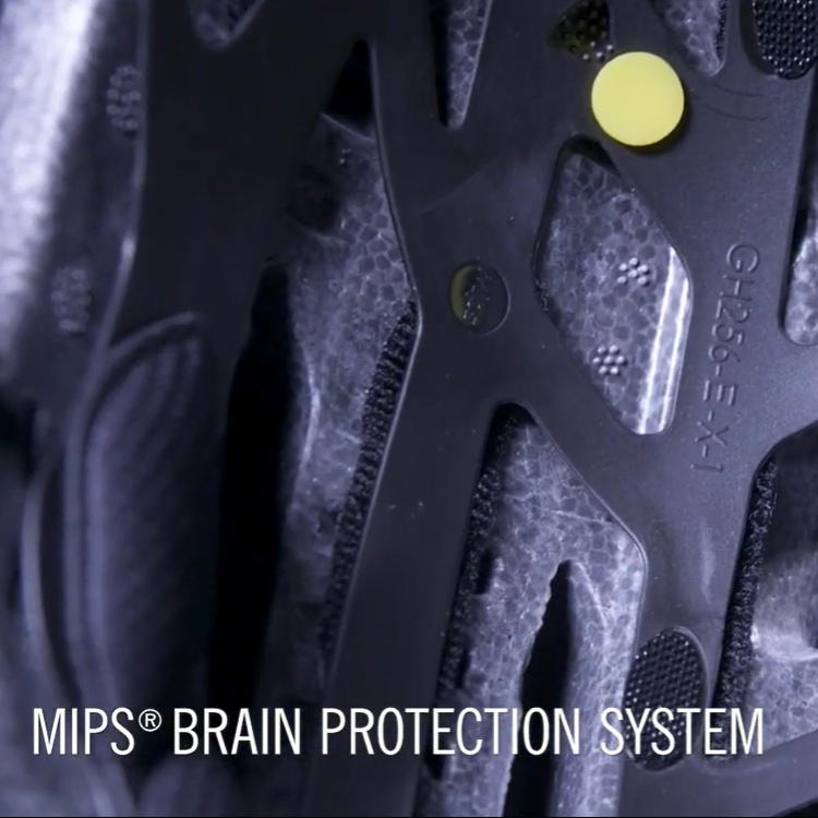 Inside view of a bicycle helmet with MIPS technology