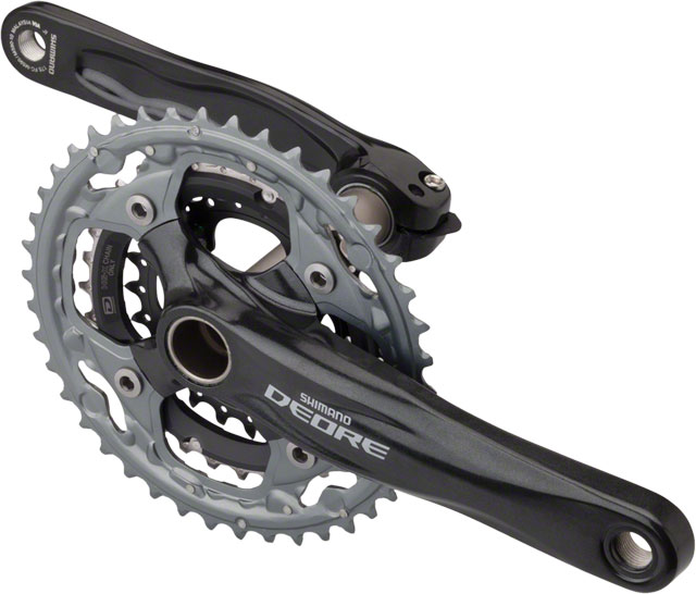 Crank arms with triple chainrings