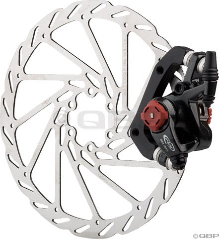 Mechanical disc brake caliper and rotor