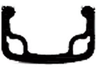 Cross-section of a single-wall rim