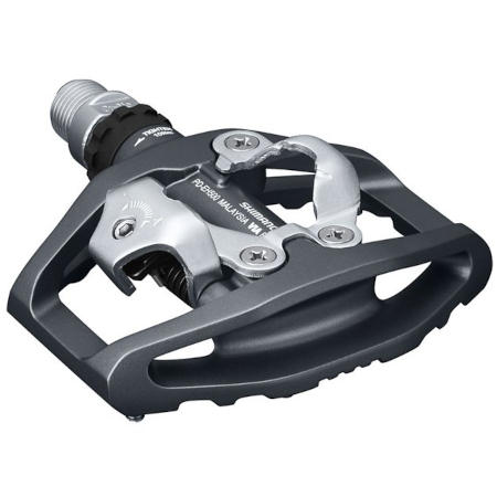 The clip-in mechanism side of the Shimano PD-EH500 Bike Touring and Commuting Pedal
