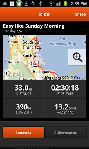Strava app screen image