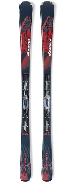 スキー Atomic/Nordica Cross Country Skis Adult Atomic Jr Bent 110-130 Skis + C 5