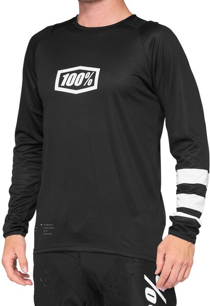 100% R-Core Youth Jersey Black white 