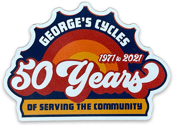 George's Cycles George's Cycles 50 Year Anniversary Magnet 