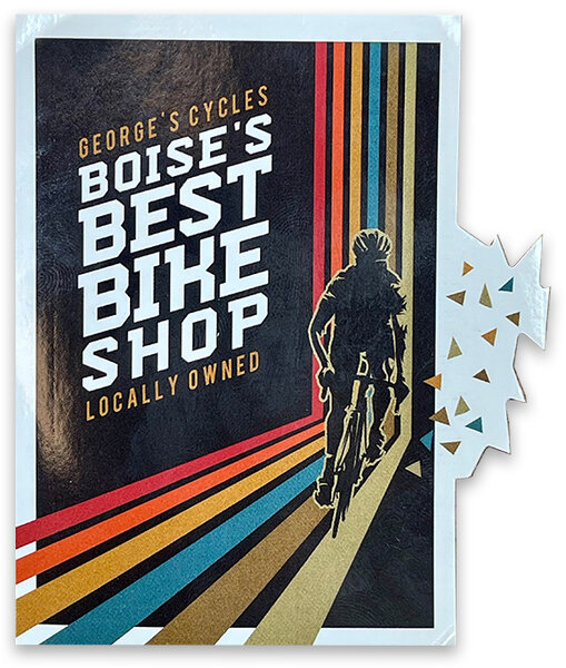 George's Cycles George's Cycles Boise's Best Bike Shop Sticker - 2"x 3"