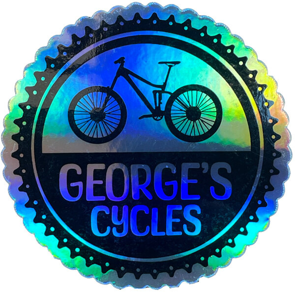 George's Cycles George's Cycles Full Suspension Holographic Sticker - 3"x 3" 