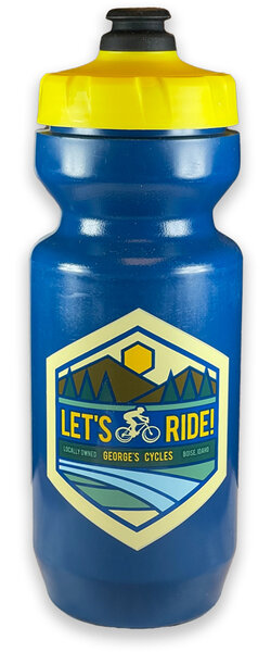Specialized George's Custom Purist Water Bottle 22oz Navy "Let's Ride!"