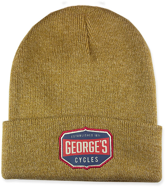 George's Cycles George's Custom Rouster Knit Beanie Color: Acorn