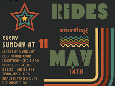 Sunday Rides, starting May 14th