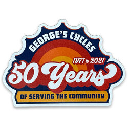 George's Cycles George's Cycles 50 Year Anniversary Magnet
