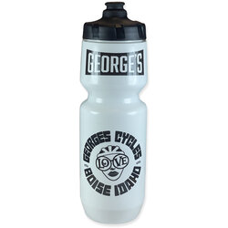 Specialized George's Custom Purist Water Bottle, 26oz White with Retro 