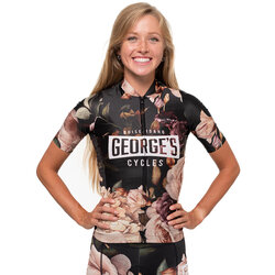 George's Cycles Custom Core Women's Jersey - Dark Floral
