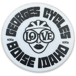 George's Cycles George's Cycles LOVE Logo Mini Sticker - 2