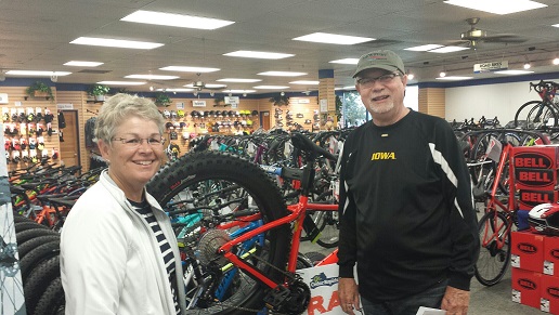 Jerry and Jan D. – Enjoying Retirement Biking