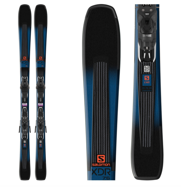 Salomon XDR 76 ST Skis with Lithium 10 Bindings