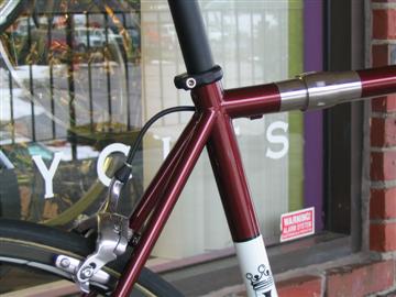 Steel Crown Jewel with steel Independent Fabrication fork and S&S couplers custom fit & built by Grace Bicycles