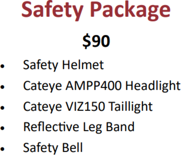 Campus Bike Shop Accessories - Safety Package