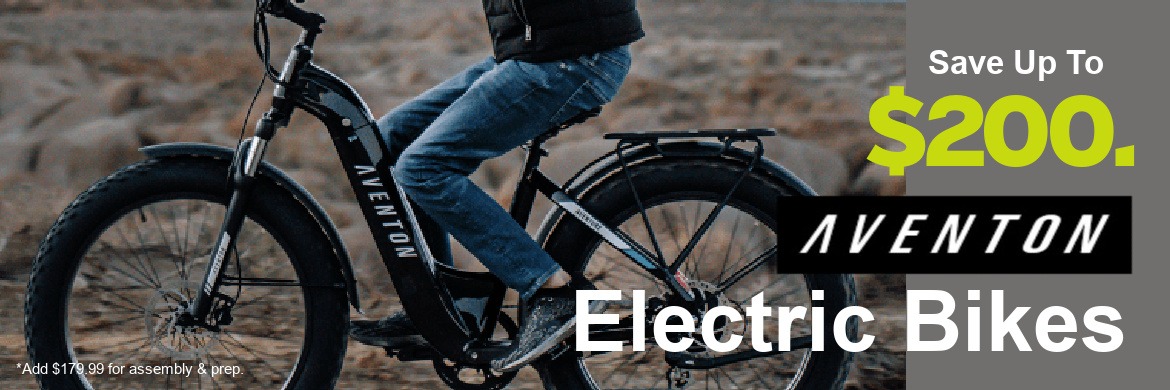 Save up to $200. on Aventon Electric bikes including the Level .2 and Aventure