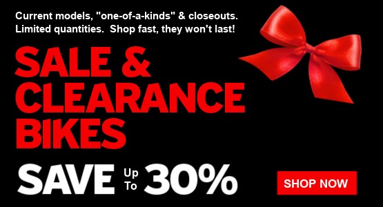 Save up to 30% on Sale & Clearance Bikes. Shop Now.