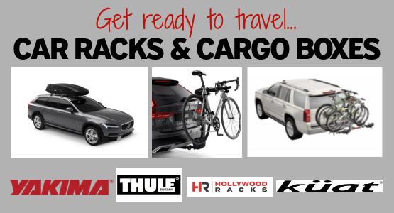 Farina's sells Thule Cargo boxes and Hitch Racks from Yakima and Kuat