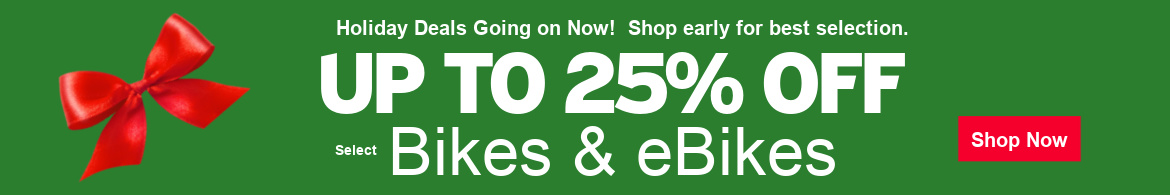 Save up to 25% on bikes and e-bikes from Giant, Liv, Marin, Cannondale and Aventon. Shop Now.