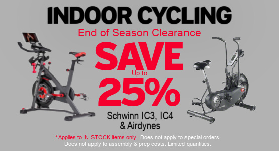 Save up to 25% on Schwinn IC4 and other in stock fitness equipment