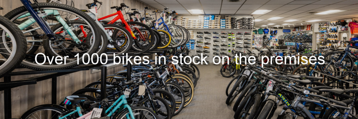 Largest in-stock selection of bikes among bikes shops Boston MA
