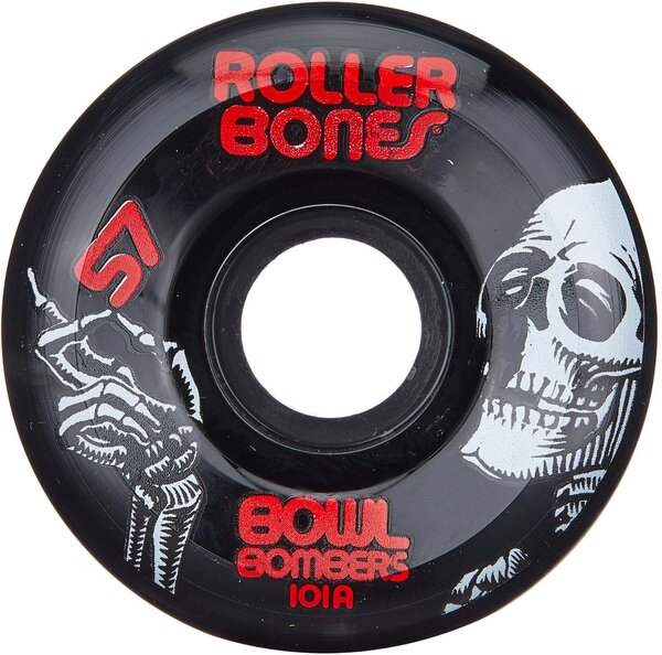 Rollerbones Bowl Bombers Wheels 57x30mm 8-Pack Color: Black