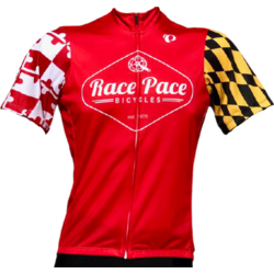 Race Pace Bicycles Women's Race Pace Crab Jersey - Red