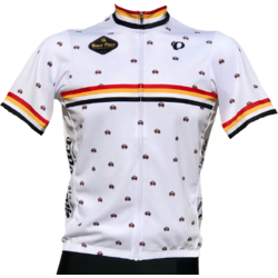 Race Pace Bicycles Men's Race Pace Crab Jersey - White